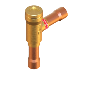 Клапан обратный поршневой Danfoss NRV ODF Ду28 Ру46 латунь под пайку 020-1025