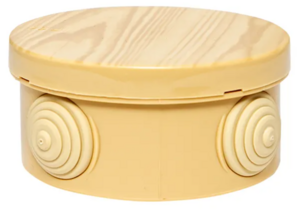 Коробка распаячная EKF PROxima КМР-040-039 с крышкой (85х40) 4 мембранных ввода светлое дерево IP54