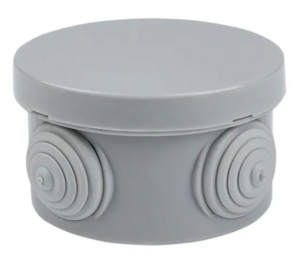 Коробка распределительная EKF КМР-040-039 наружная 85х40 АБС серая 4 входа IP54