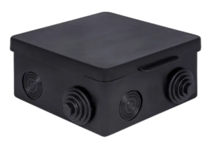 Коробка распределительная EKF КМР-030-014 с крышкой (100х100х50), 8 мембр. вводов чёрная IP54 розн. стикер