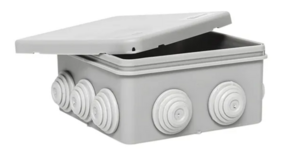 Коробка распределительная EKF КМР-030-014 с крышкой (100х100х50) 10 мембр. вводов IP55