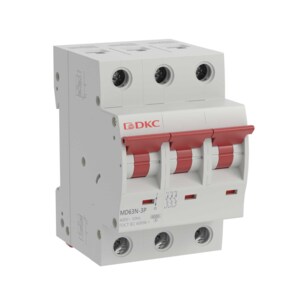 Автоматический выключатель DKC модульный YON max типа MD63N, 6кА, 3 полюса, хар-ка C, 4А