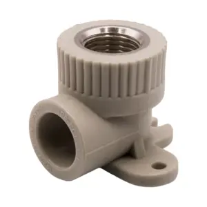 Уголок комбинированный вн 20х1/2'' с креплением EVER® plast серый