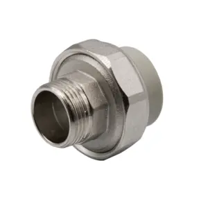 Муфта комбинированная разъёмная 25х3/4'' EVER® plast серый