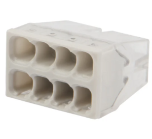 Экспресс-клемма REXANT СМК 2273-208, 8-проводная 0.5-2.5 мм2, прозрачная