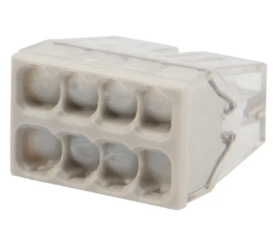 Клемма REXANT СМК 8-проводная с пастой 0.5-2.5 мм2, прозрачная