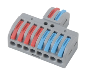 Клемма REXANT СМК 2х4 проходная разветвительная 2 полюса, с монтажной площадкой