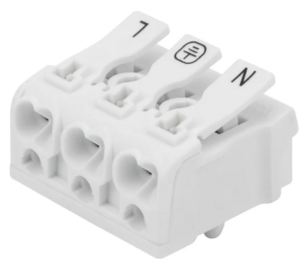 Клемма пружинная соединительная REXANT КСП 3-полюсная с монтажными ножками