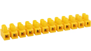 Клеммная винтовая колодка REXANT KВ-12 4-12, ток 16 A, полипропилен желтый