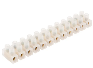 Клеммная колодка винтовая REXANT KВ-10 (4-10 мм²), ток 10 A, полиэтилен белый (ЗВИ)