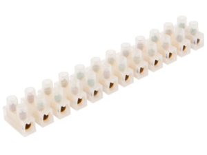 Клеммная колодка винтовая. REXANT KВ-4 (1,5-4 мм²), ток 3 A, полиэтилен белый (ЗВИ), индивидуальная упаковка