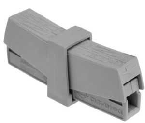 Строительно-монтажная клемма REXANT СМК 224-2 01 для светильника на гибкие проводники (0,2-2,5)/(0,14-2,5) мм² серая