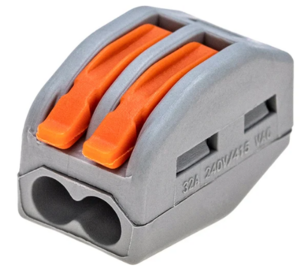 Универсальная клемма REXANT СМК 222-412, 2-проводная серая 0,08-2,5/4 мм²