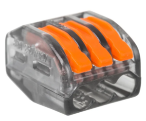 Универсальная клемма REXANT СМК 222-413, 3-проводная прозрачная 0,08-2,5/4 мм²