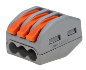 Универсальная клемма REXANT СМК 222-413 серая 0,08-2,5/4 мм²