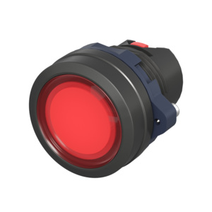 Кнопка DKC плоская прозрачная без фиксации, красная