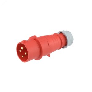 Вилка кабельная DKC силовая IP44 16A 3P+E 400V DIS2131636