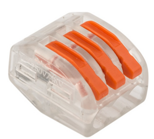 Универсальная клемма REXANT СМК 222-413, прозрачная 0,08-2,5/4 мм²