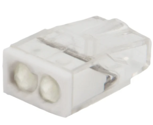 Экспресс-клемма с пастой REXANT СМК 2273-242, 2-проводная 0.5-2.5 мм², прозрачная, блистер