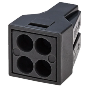 Экспресс-клемма с пастой REXANT СМК 773-304, 4-проводная до 2,5 мм² серая