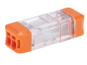 Экспресс-клемма REXANT СМК 2273-202R проходная разъемная 2 полюса 0,5-2,5мм²