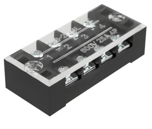 Блок зажимов клеммный REXANT БЗН ТВ-2504 2,5мм2 25A 4 пары