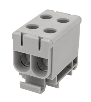 Клемма вводная силовая REXANT КВС 6-50мм² 2-рядная серая распределительная