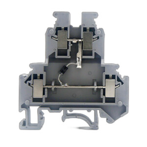 Клемма DKC со встроенным диодом, двухуровневая, серая GUR-D-A