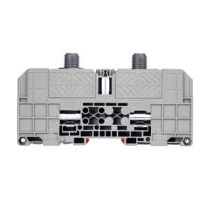 Клемма DKC проходная, болтовой зажим, 2 точки подключения, 300 кв.мм, серая