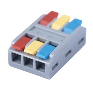 Клемма Cabeus MX-3 соединительная универсальная проходная 3 полюса с рычагом 0,08-4,0