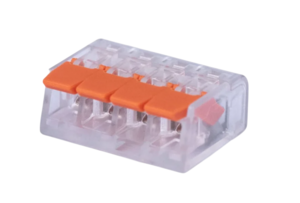 Клемма Cabeus MX-414 соединительная универсальная 4-х проводная с рычагом 0,14-2,5/4,0