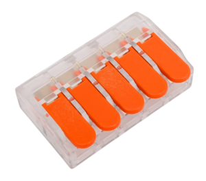 Клемма Cabeus MX-615 соединительная универсальная 5-ти проводная с рычагом 0,5-6,0 WAGO 221-615