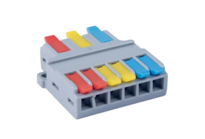 Клемма Cabeus MX-636 соединительная универсальная проходная 3-6 полюса с рычагом 0,08-6,0