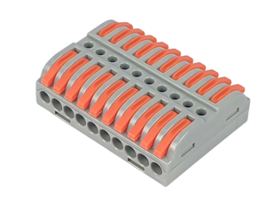 Клемма Cabeus MX223-10 соединительная универсальная проходная 10 полюсов с рычагом 0,08-2,5/4,0