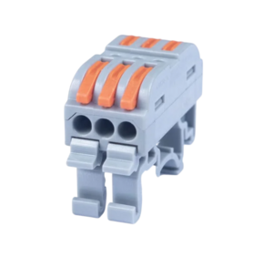 Клемма Cabeus MX223-3D соединительная универсальная проходная 3 полюса с рычагом на DIN-рейку 0,08-2,5/4,0