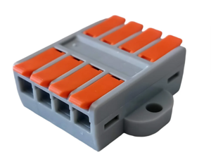 Клемма Cabeus MX662-4R соединительная универсальная проходная 4 полюса с рычагом 0,5-6,0