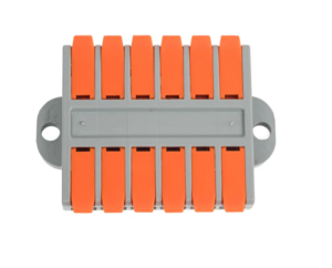 Клемма Cabeus MX662-6R соединительная универсальная проходная 6 полюсов с рычагом 0,5-6,0