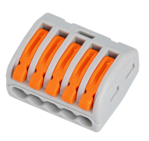 Клемма Cabeus PCT-215 соединительная универсальная 5-ти проводная с рычагом 0,08-2,5/4,0 WAGO 222-415