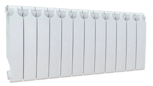 Радиатор отопления Теплоприбор БР1-350/12 НПЛ биметаллический, с межосевым расстоянием 350мм, 12 секции, нижнее подключение слева