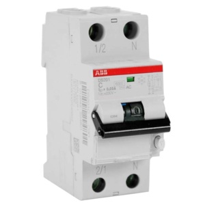 Дифференциальный автомат ABB DS201 C16A 10mA А однофазный электромеханический 6кА