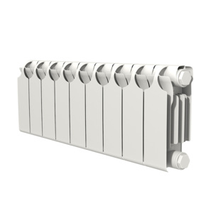 Радиатор Теплоприбор биметаллический БР1-200/08 НПЛ, с межосевым расстоянием 200мм, 8 секций, нижнее подключение слева