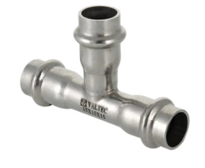 Фитинг Valtec из нержавеющей стали – пресс-тройник VTI.931.I.423542