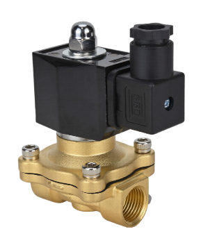 Клапан электромагнитный DN.ru VS300-VT-NC-220VAC 1 1/2" Ду40 Ру10 корпус - латунь, уплотнение - Viton, резьбовой, нормально-закрытый, прямого действия, катушка - 220В