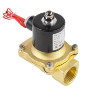 Клапан электромагнитный DN.ru VS100-VT-NC-24VDC 1 1/4" Ду32 Ру10 корпус - латунь, уплотнение - Viton, резьбовой, нормально-закрытый, прямого действия, катушка - 24В