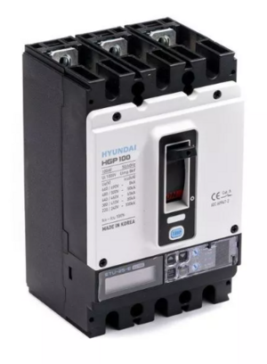 Автоматический выключатель HYUNDAI HGP100S-G4PEDS0000C00100 40-100A (ETU-D, LSIG) ток к.з. 85kA AC380/415В