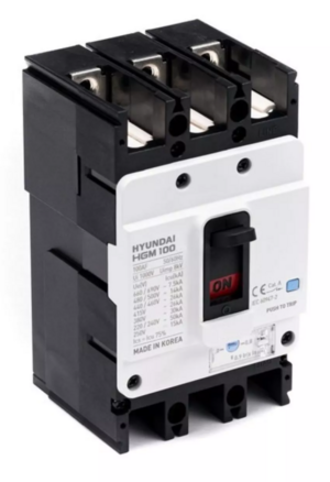 Автоматический выключатель HYUNDAI HGM100H 3PT4S0000C 00080F 64-80A ток к.з. 26kA AC380/415В