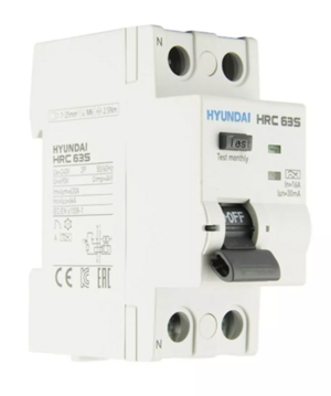 Устройство защитного отключения HYUNDAI HRC63S 2PG4S0000C 00025F 2 полюса, 25A, 30mA (STANDARD), тип A