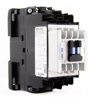 Магнитный контактор HYUNDAI HGC50 22NS X380 50A 22 кВт при АС3 (380-440В) кат. 380В АC 2НО+2НЗ