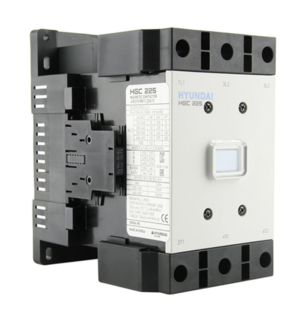 Магнитный контактор HYUNDAI HGC225 22NS F440 225А 132кВт при АС3 (380-440В) кат. 380В АC 2НО+2НЗ