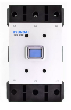 Магнитный контактор HYUNDAI HGC300 22NS F440 300А 160кВт при АС3 (380-440В) кат. 380В АC 2НО+2НЗ